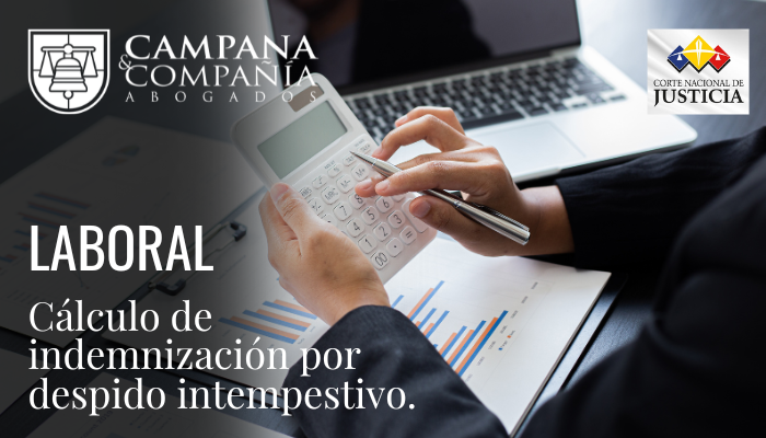 Portada laboral Calculo indemnización despido intempestivo