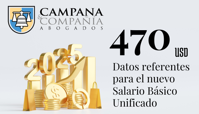 Portada Salario basico unificado 2025 470 usd