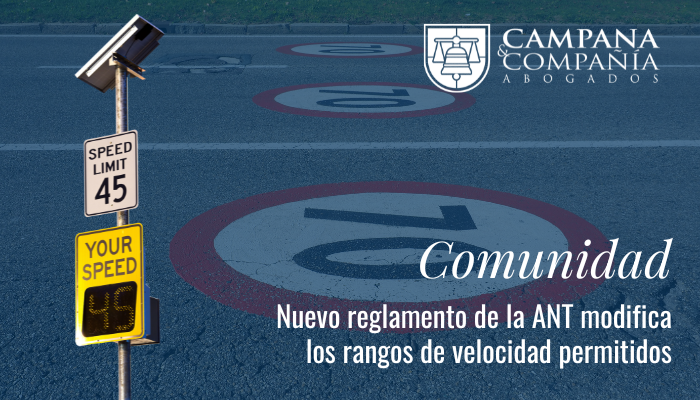 Portada Ant nuevo reglamento tiene nuevos rangos de velocidad