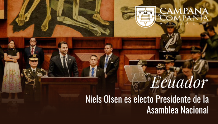 Portada Niels Olsen Presidente de la Asamblea