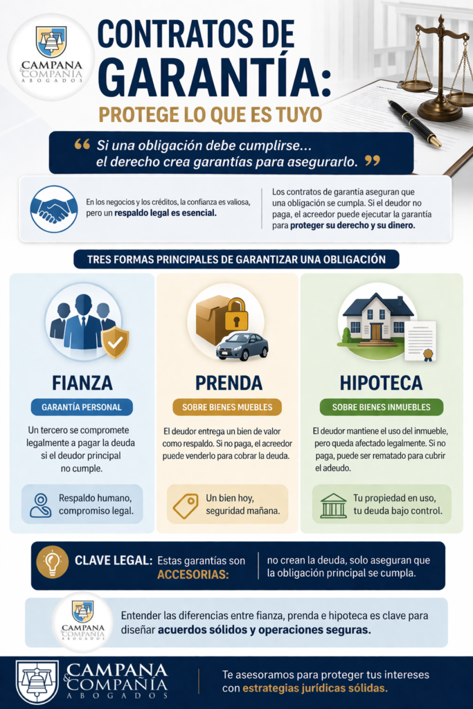 Infografía Contratos de Garantía | Campana Abogados
