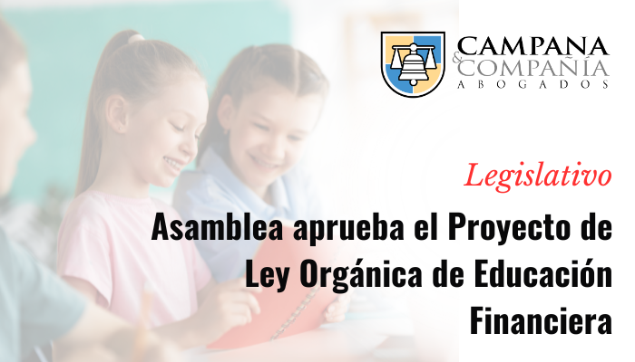 Portada Ley Educación financiera | Campana Abogados