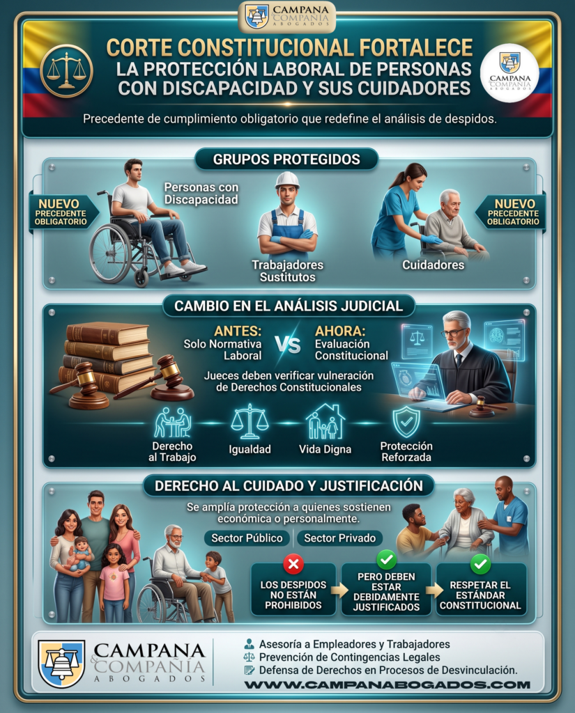 Precedente laboral discapacitados Ecuador infografía